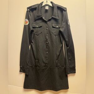 Women's Black Military police Style costume